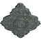 Ekena Millwork Ashford Ceiling Medallion, Hand-Painted Athenian Green Crackle, 42 3/4"W x 28 7/8"H x 1"P CM42X28ASAGC - alternate 3